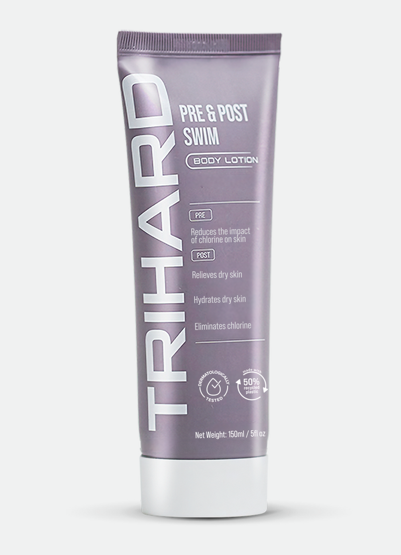 Single bottle of TRIHARD Pre & Post Swim Body Lotion