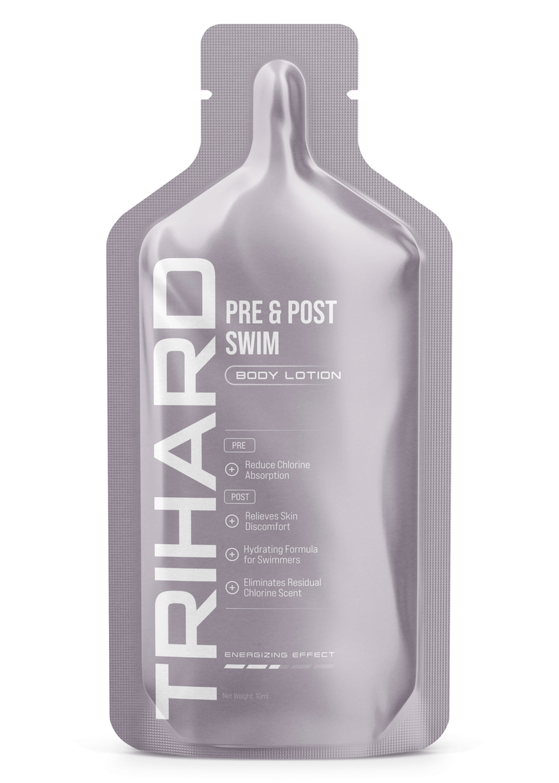 Échantillon de lotion pour le corps avant et après la baignade