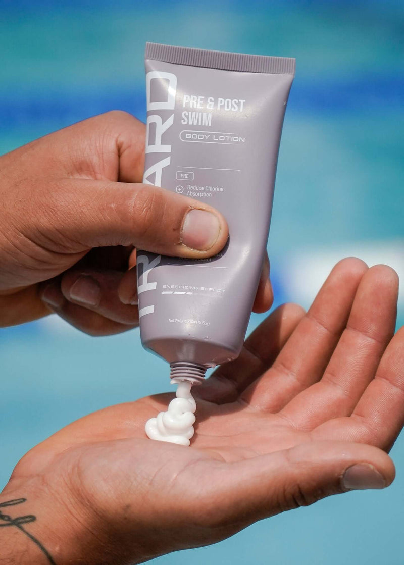 Hand squeezing body lotion tube
