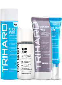 After-Swim Body Wash Extra Boost + Swim & Sun Face Wash + Pre & Post Swim Body Lotion + Pre & Post Swim Eye Gel