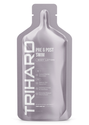 Échantillon de lotion pour le corps avant et après la baignade
