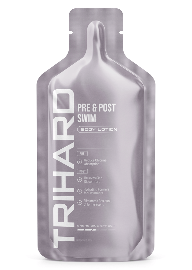 Échantillon de lotion pour le corps avant et après la baignade